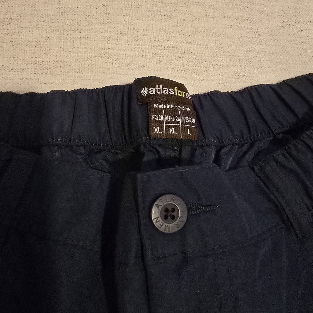 Men's Microfibre Cargo Shorts - Navy - Picture 2 of 4
